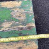 primitive footrest curved wood bistro bentwood farmhouse painted wood Shabby chic French vintage farme