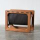 Mid-Century Danish Modern Teak & Leather Magazine Rack from Salin Mobler