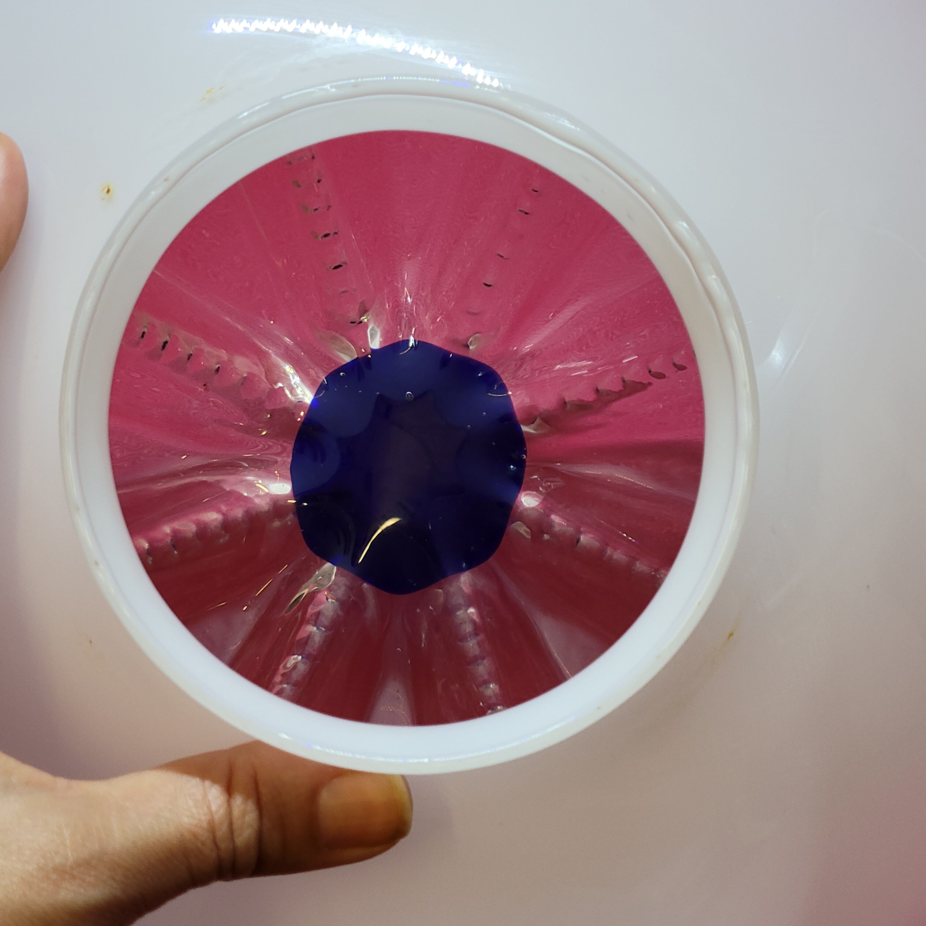 Globe Boule Pour Suspension Ou Lampe Lampadaire Vintage Mazzega Italie 1970 30cm