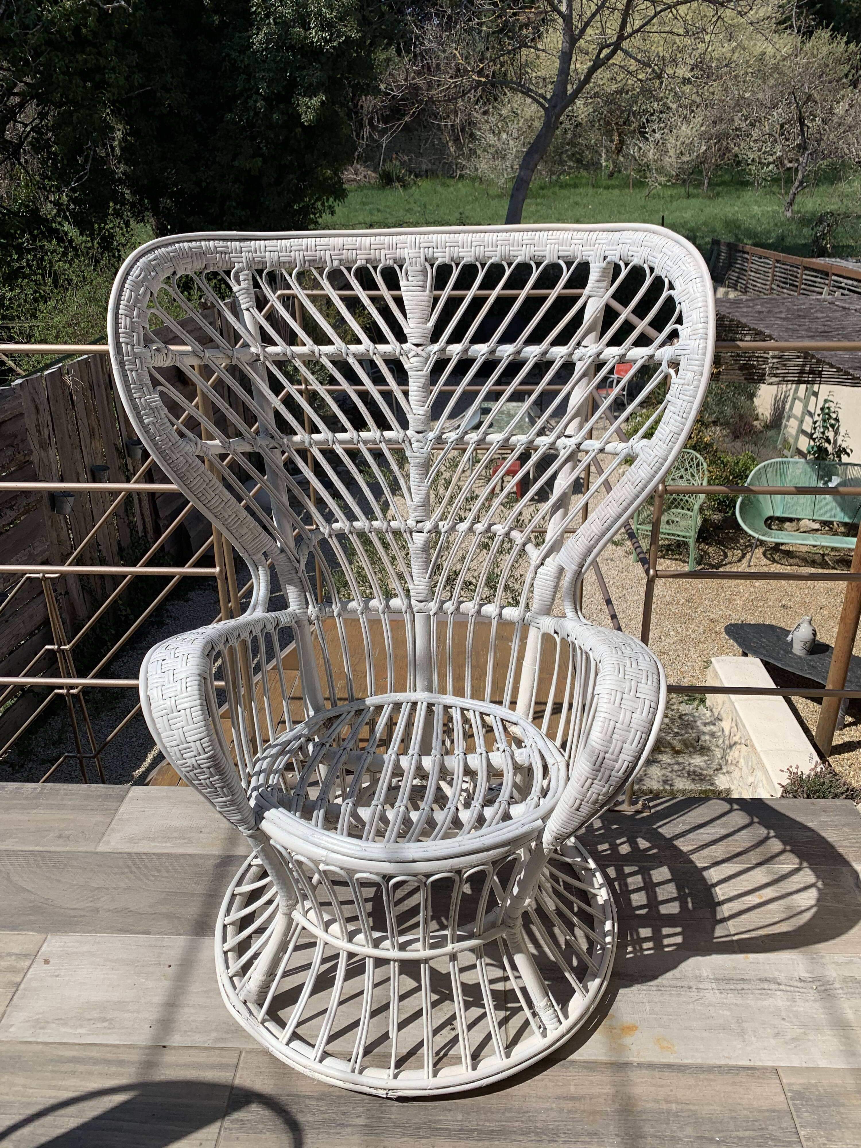 Rattan armchair Gio Ponti