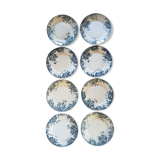 Set of 8 flat plates Saint Amand and Hamage