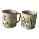Lot 2 vintage floral mugs