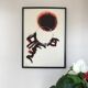 Jean-marie calmettes, 1918-2007. black sun. lithograph