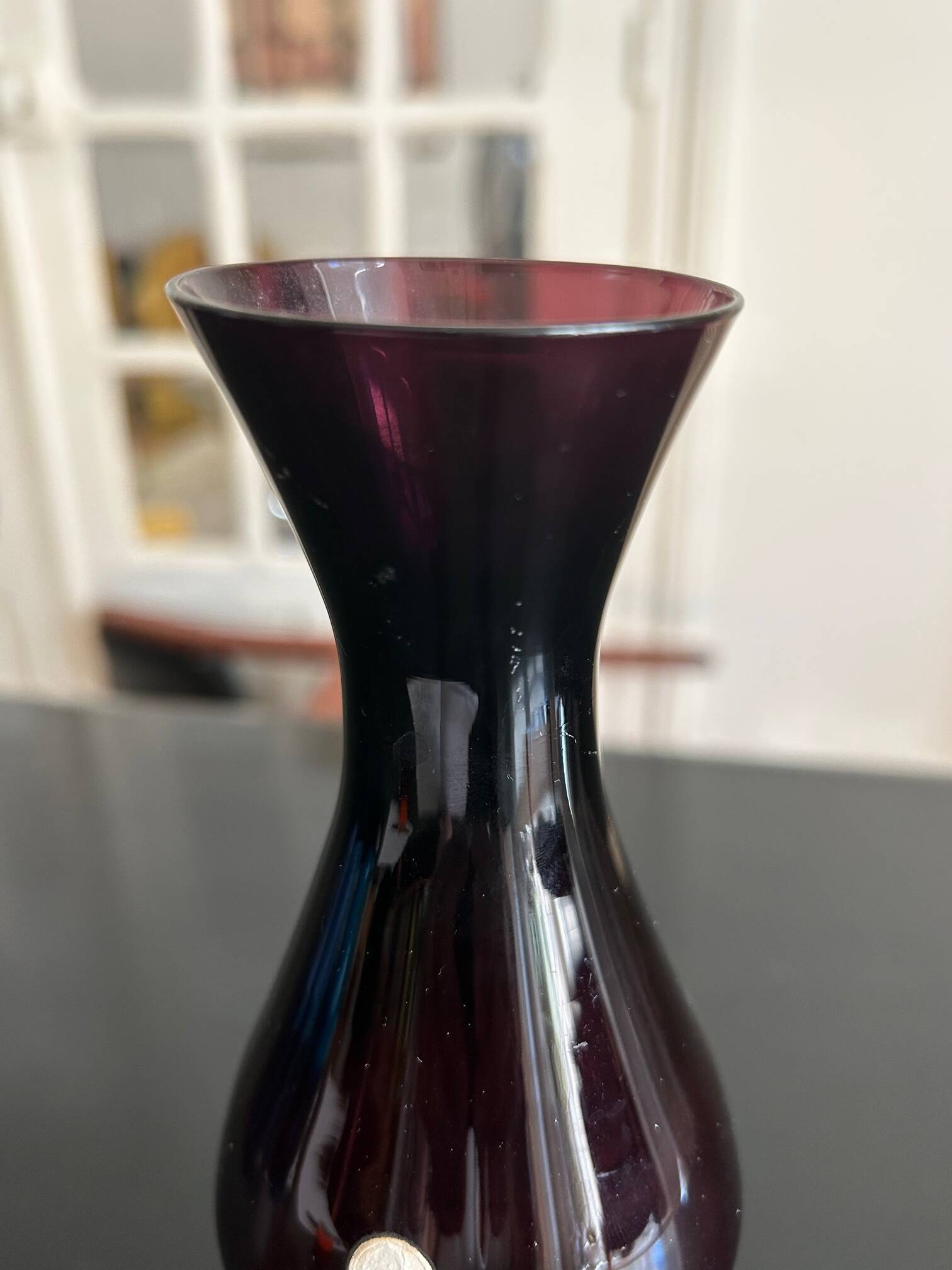 Italian glass vase 1960