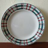 Set of 6 dessert Earth iron plates