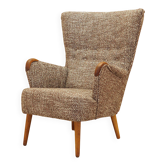 Fauteuil lounge, design danois, années 1970, fabriqué au Danemark