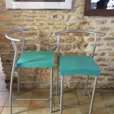 Pair of vintage stools hi glob by Philippe Starck, Kartell