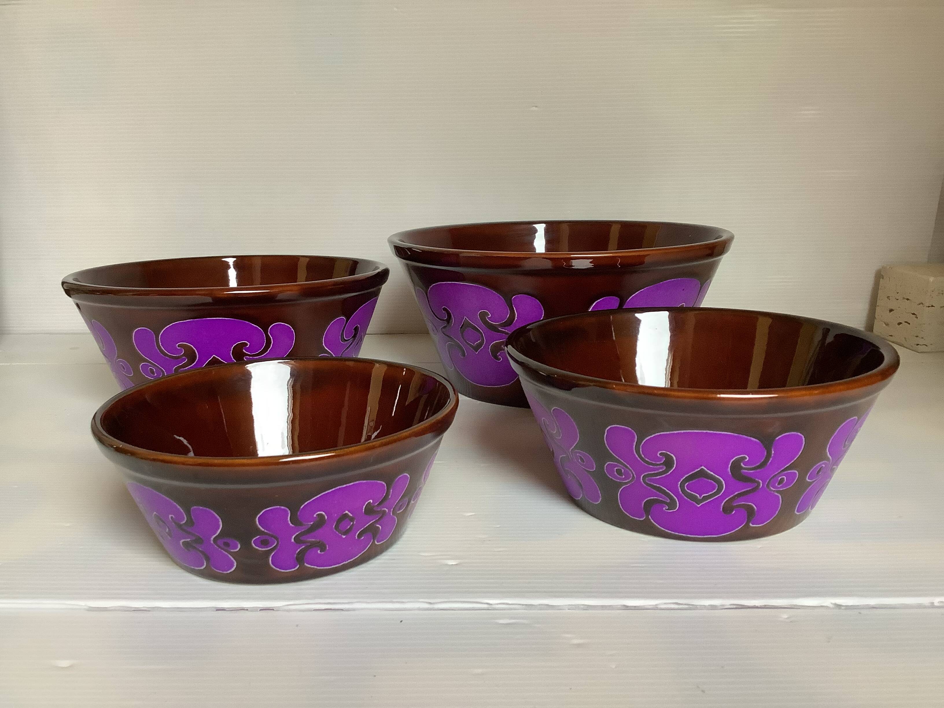 Four Schramberg Germany salad bowls