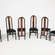 Ensemble de 6 chaises vintage de GDM, Italie, années 1980