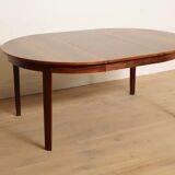 Vintage round dining table | extendable | Rosewood