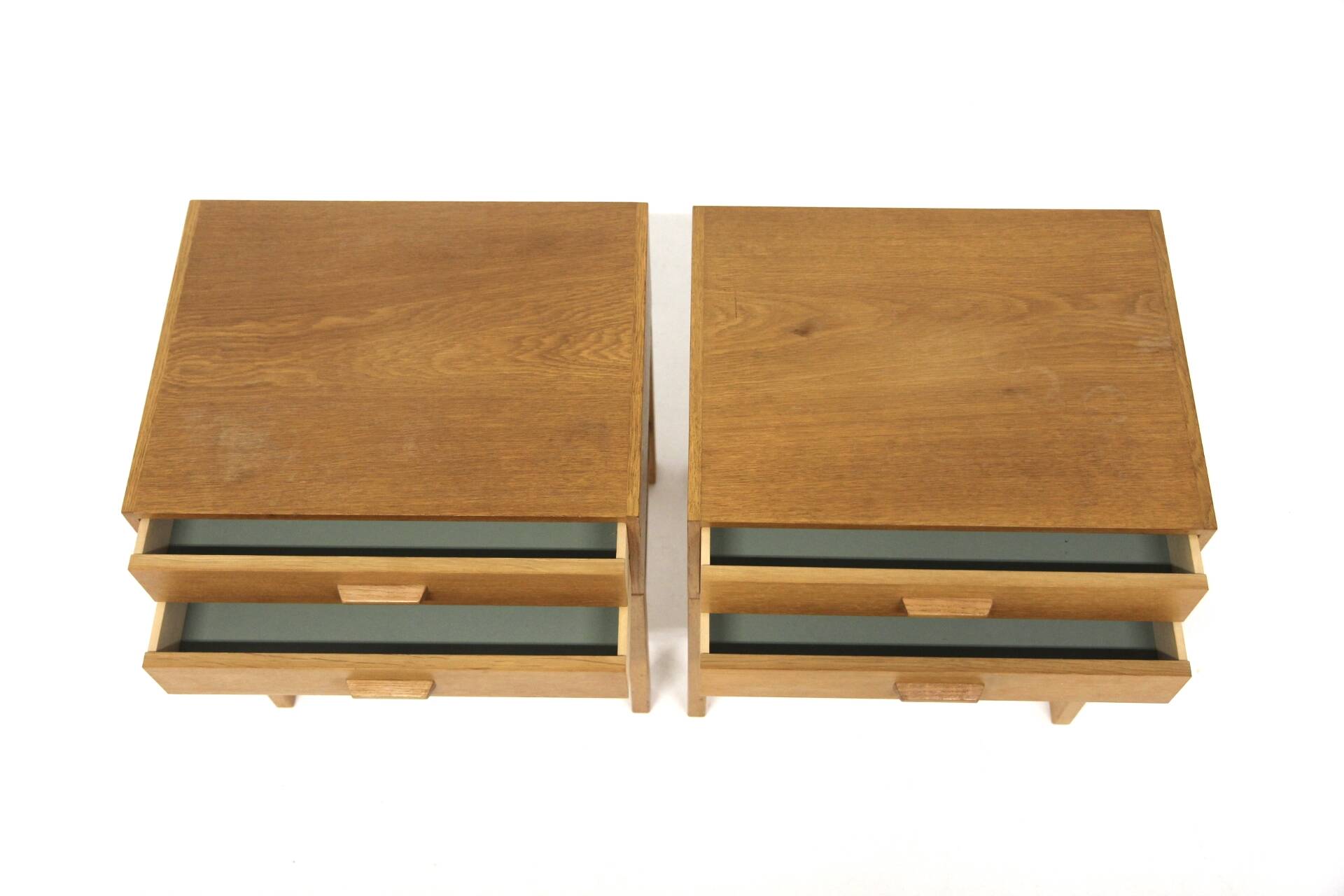 Pair of oak bedside tables, Sweden, 1960
