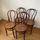 Chaises Bistro en cannage Mundus