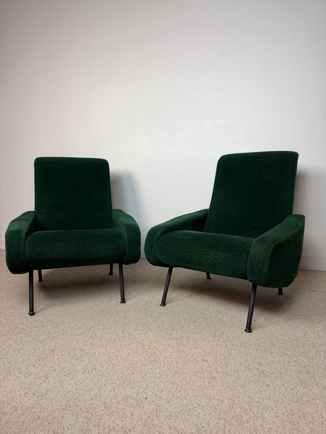 Vintage armchairs from the 60s/70s in the style of Pierre Guariche.