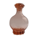 Pink glass carafe-art deco style-star stopper