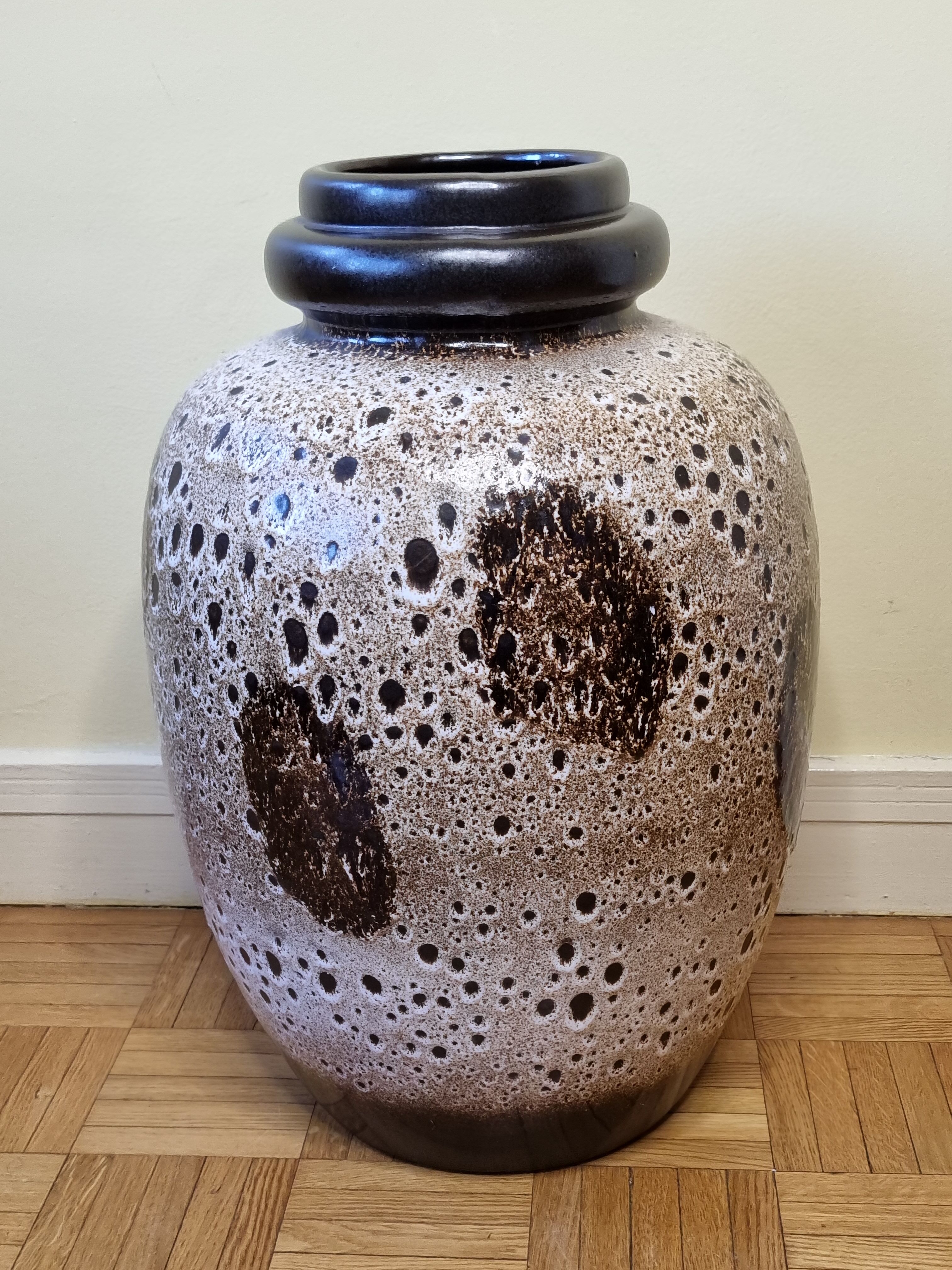 Vase "fat lava" Scheurich West Germany XXL, baluster shape, 51 cm