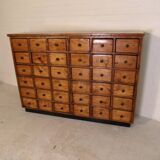 Armoire d'apothicaire vintage à 36 tiroirs des années 1930