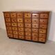 Vintage apothecary cabinet with 36 drawers 1930's