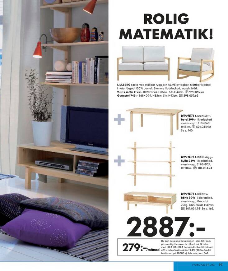 Nike Karlson & Jon Eliason pour Ikea, 2007. Fauteuil à bascule "Lillberg"