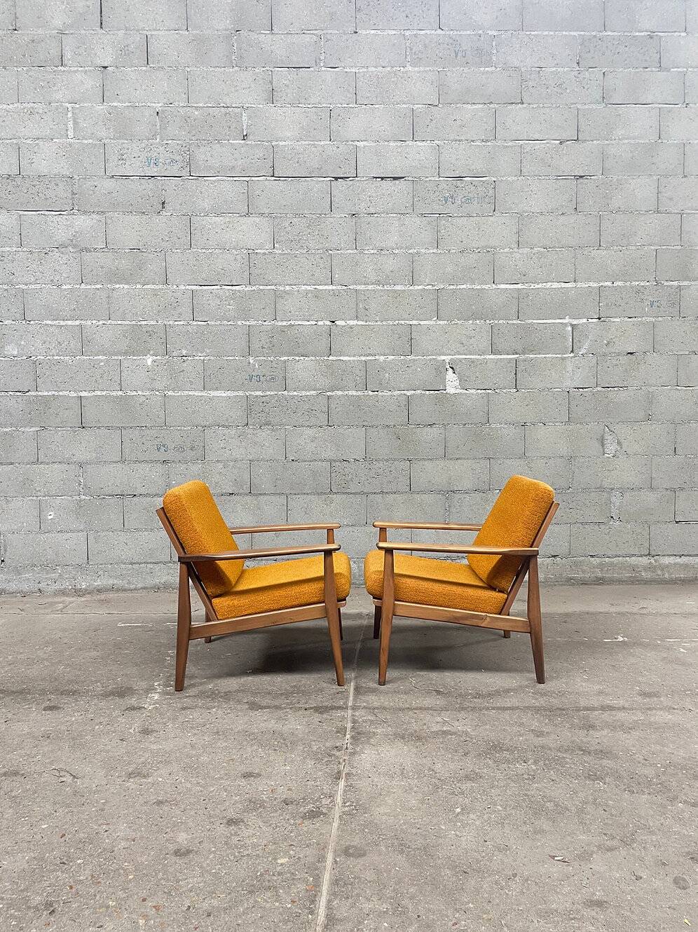 Saffron armchair pair