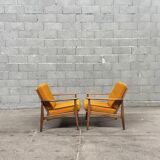 Saffron armchair pair