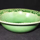 Bowl or empty pocket in green porcelain