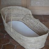 Wicker baby bassinet