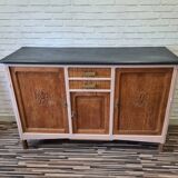 Art Deco sideboard in chene renovated and restyled