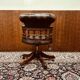 Fauteuil capitaine Chestfield marron anglais