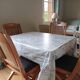 Set of 4 wood and leather chairs