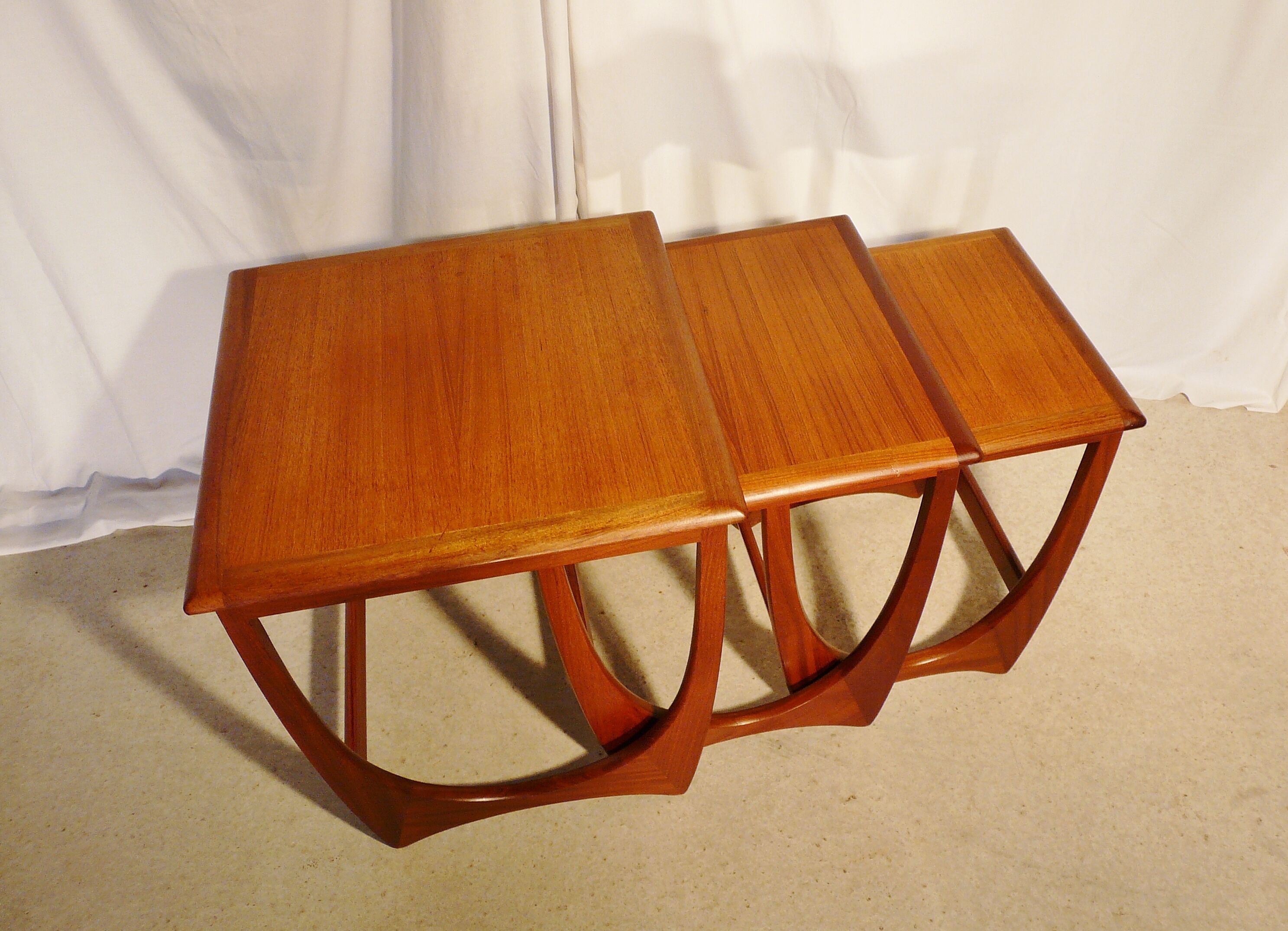 Scandinavian teak nesting tables brand G Plan