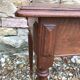 Bureau table à écrire plat chêne 1900