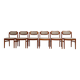Set of 6 Danish design chairs by Johannes Andersen for Uldum, 1960s