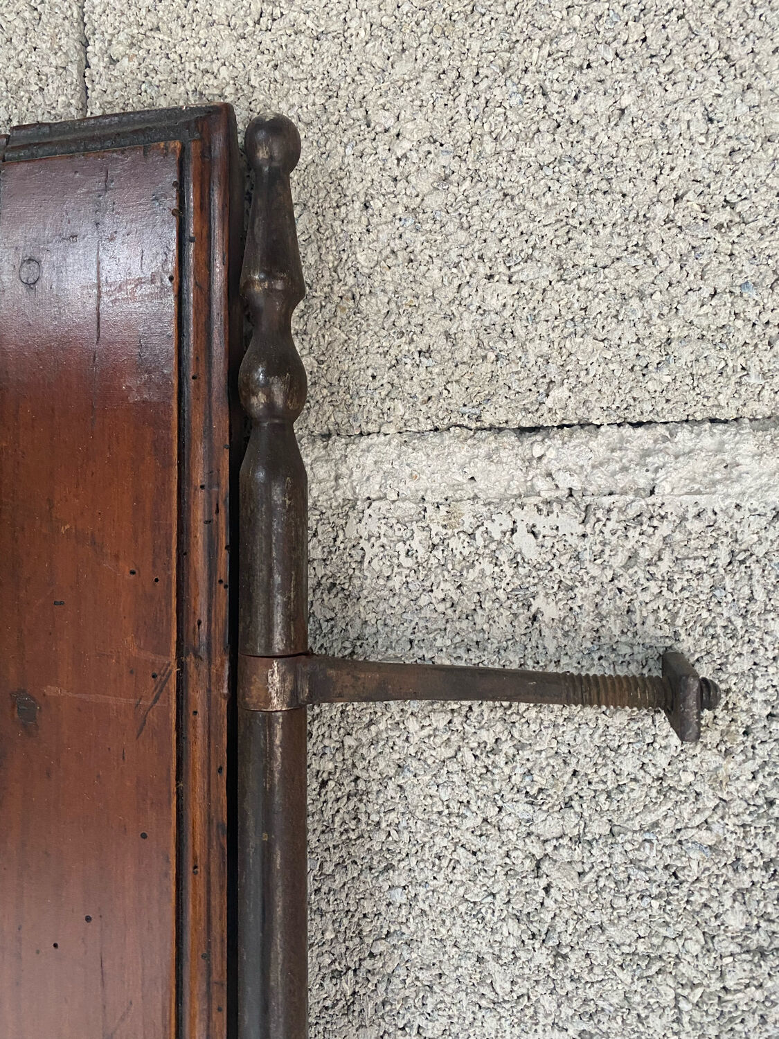 Pair of walnut doors