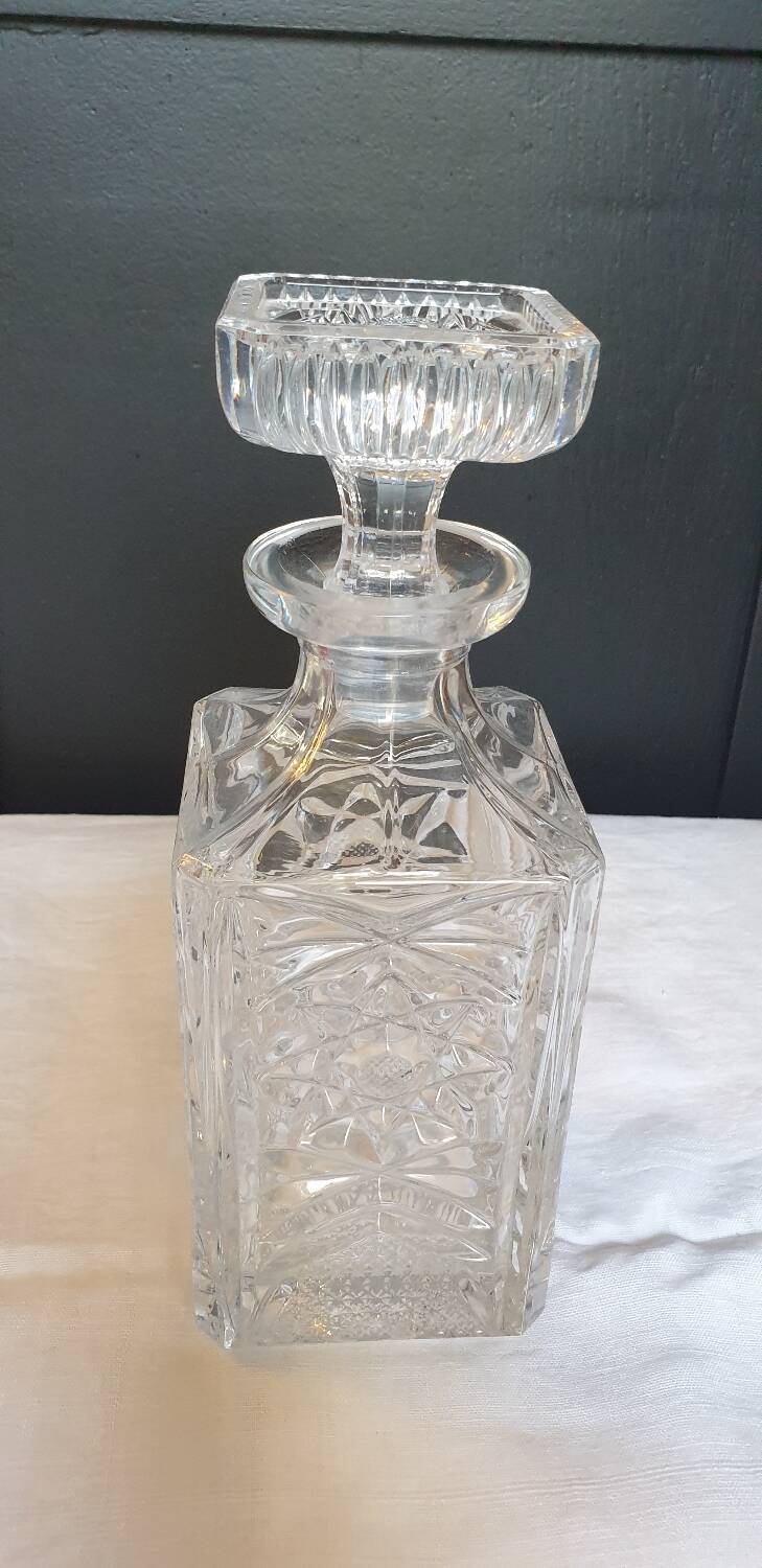 Crystal whiskey decanter