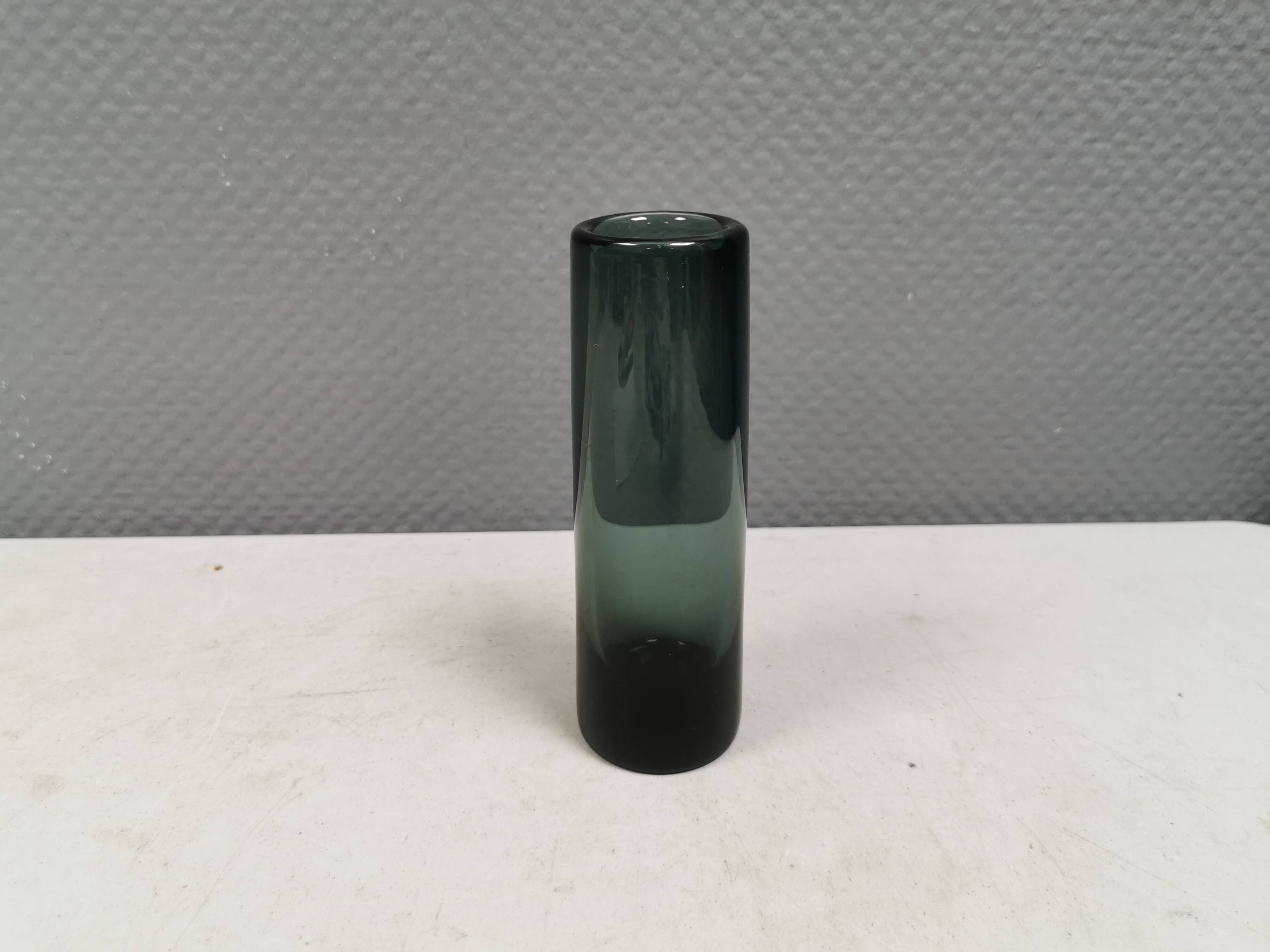 Vase in a ‘smoked’ colour by Per Lütken for Holmegård, 1960, Denmark