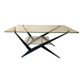 Angelo Ostuni - Coffee table with double glass top - Design 1950