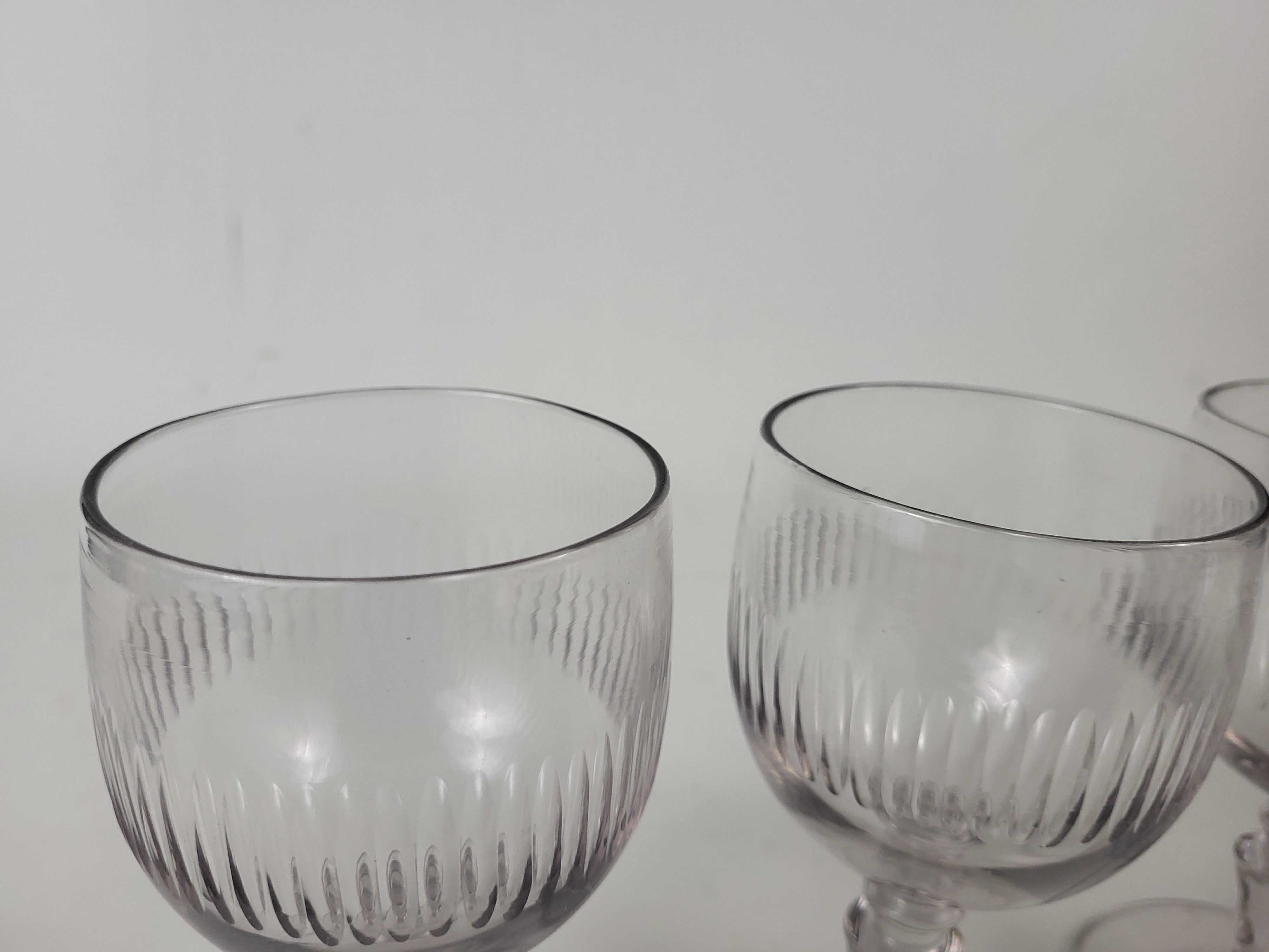 6 water glasses Cristallerie de Portieux XIXeme