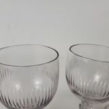 6 water glasses Cristallerie de Portieux XIXeme