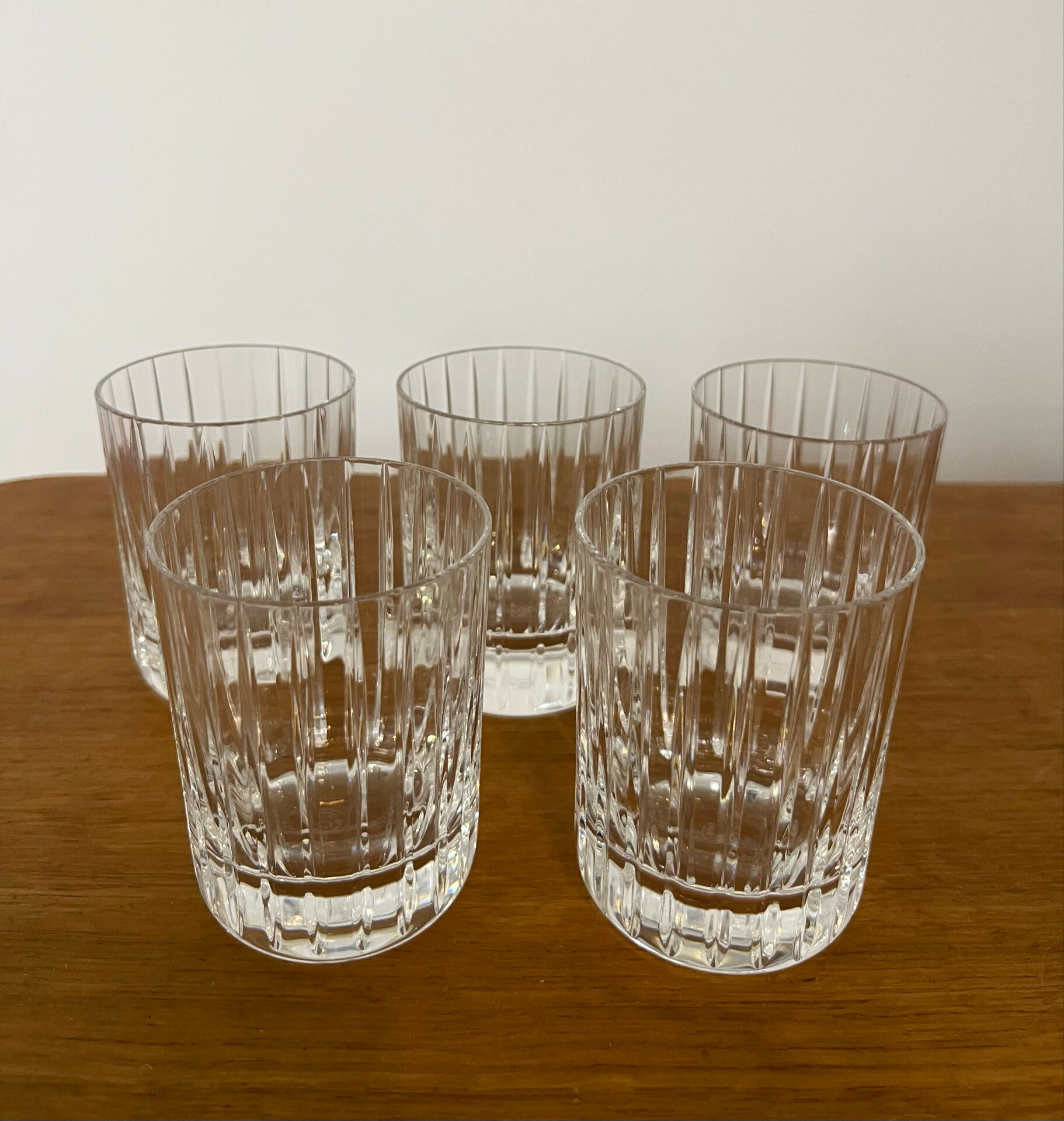 Set of 5 Harmonie goblets signed by Baccarat