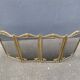 Brass fireplace fire screen 1900, French art nouveau spark screen with 4 shutters
