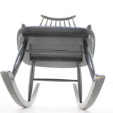 1960s Varjosen Puunjalostus Beech Rocking Chair, Finland