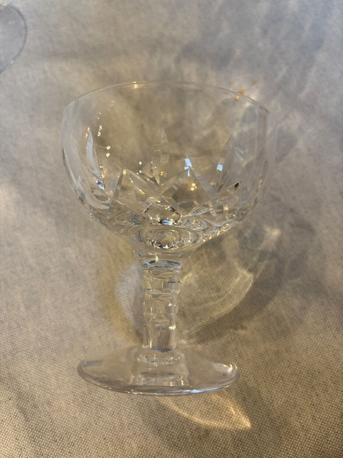 14 glasses of Stuart Crystal Carlingford champagne