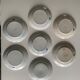 Set of seven flat plates in Johnson Bros English porcelain