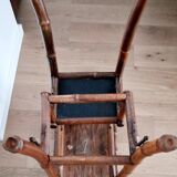Bamboo side table late 19th century Perret and Vibert style