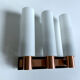 Vintage Scandinavian Triple Plique, 60s, Copper Glass