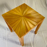 End of sofa straw marquetry