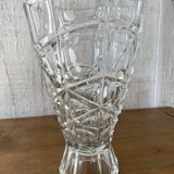Cut crystal vase