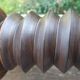 Art deco turned wood lamp