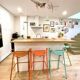 Set of 4 ADICO Metal Bar Stools