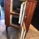 Vintage wooden fridge cabinet